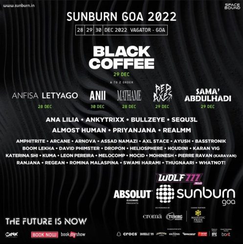 Sunburn Goa 2022 Lineup